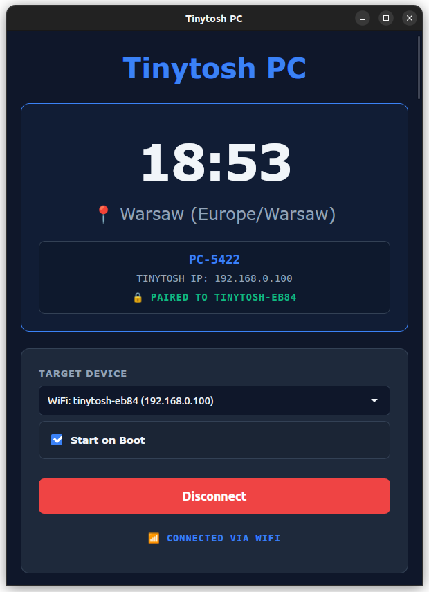 Tinytosh Bridge App Main